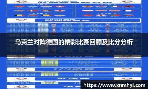 乌克兰对阵德国的精彩比赛回顾及比分分析